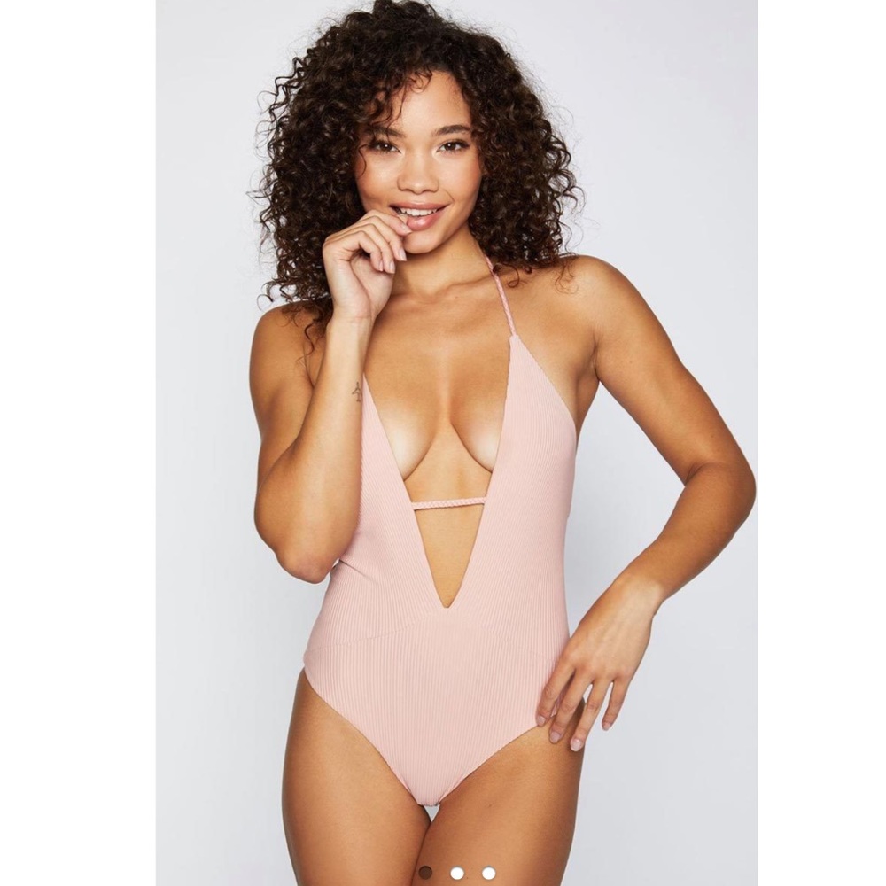 FRANKIES BIKINIS • lily ribbed one piece swimsuit